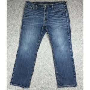 Levis 541 Jeans Mens 44x32 (Fits 44x30) Athletic Taper Medium Wash Stretch Denim